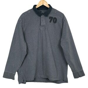 Vintage Old Navy Y2K Rugby Polo Shirt Mens XXL Varsity Preppy Collegiate Sporty